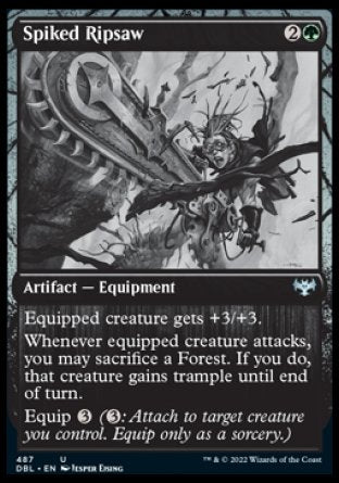 (487) Magic The Gathering Innistrad: Double Feature Single: Spiked Ripsaw  Uncommon