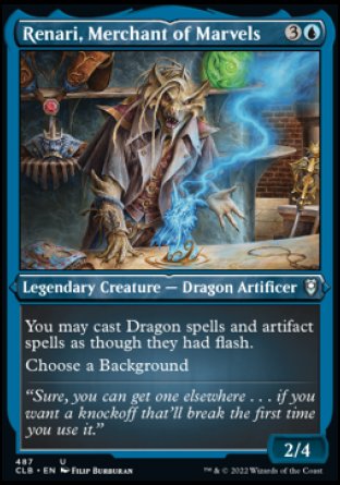 (487) Magic The Gathering Commander Legends: Battle for Baldur's Gate: Extras Single: Renari, Merchant of Marvels (V.1)  Uncommon
