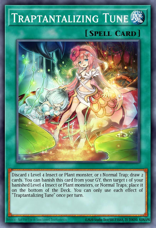 (143) YuGiOh TCG MP25: 2025 Mega-Pack Tin Single: Traptantalizing Tune  Secret Rare