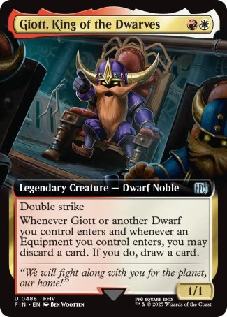 (488) Magic The Gathering Magic: The Gathering - FINAL FANTASY: Extras Single: Giott, King of the Dwarves  Uncommon