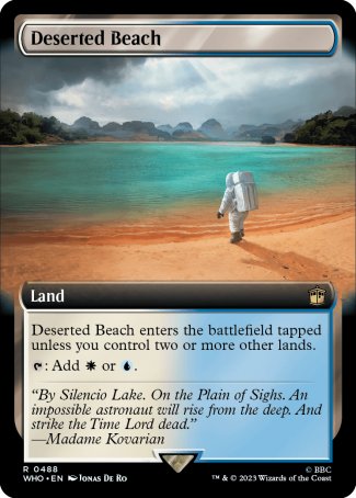 (488) Magic The Gathering Universes Beyond: Doctor Who: Extras Single: Deserted Beach (V.1) Holo Rare