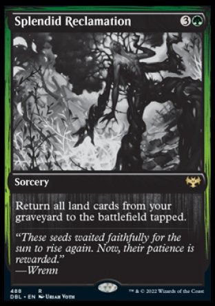 (488) Magic The Gathering Innistrad: Double Feature Single: Splendid Reclamation  Rare