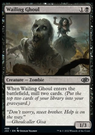 (488) Magic The Gathering Jumpstart 2022 Single: Wailing Ghoul  Common