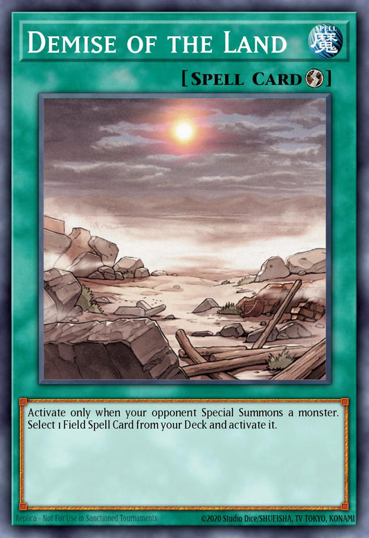 (047) YuGiOh TCG LODT: Light of Destruction Single: Demise of the Land (V.1 - Common)  Common
