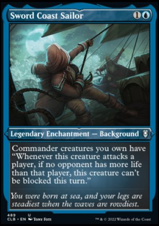 (489) Magic The Gathering Commander Legends: Battle for Baldur's Gate: Extras Single: Sword Coast Sailor (V.1) Holo Uncommon