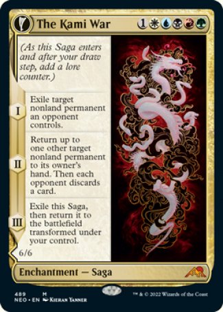 (489) Magic The Gathering Kamigawa: Neon Dynasty: Extras Single: The Kami War // O-Kagachi Made Manifest (V.2) Holo Mythic