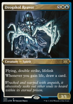 (489) Magic The Gathering Double Masters 2022: Extras Single: Drogskol Reaver  Rare