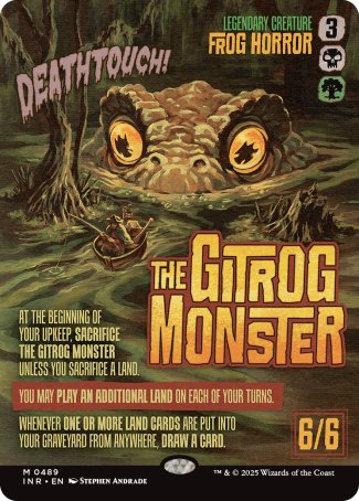 (489) Magic The Gathering Innistrad Remastered: Extras Single: The Gitrog Monster (V.2)  Mythic
