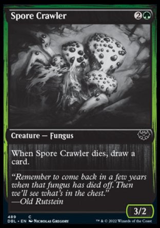 (489) Magic The Gathering Innistrad: Double Feature Single: Spore Crawler Holo Common