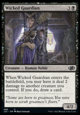 (489) Magic The Gathering Jumpstart 2022 Single: Wicked Guardian  Common