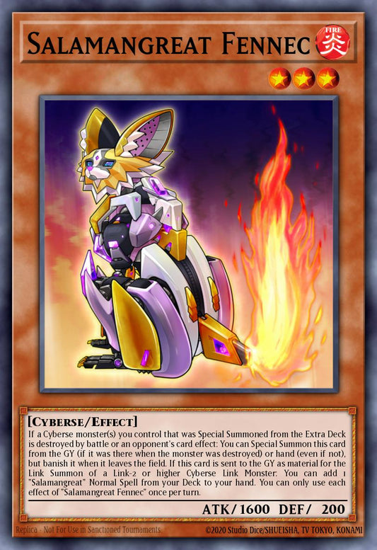 (051) YuGiOh TCG MP20: 2020 Tin of Lost Memories Mega Pack Single: Salamangreat Fennec  Common