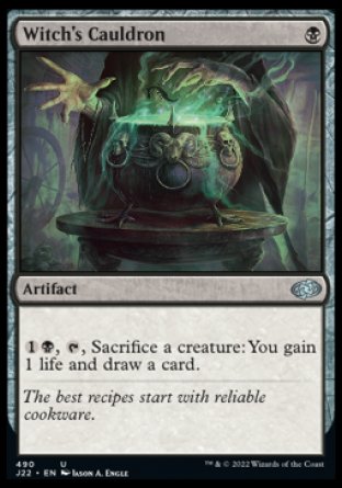 (490) Magic The Gathering Jumpstart 2022 Single: Witch's Cauldron  Uncommon