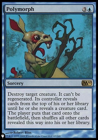 (067) Magic The Gathering The List Single: Polymorph  Rare