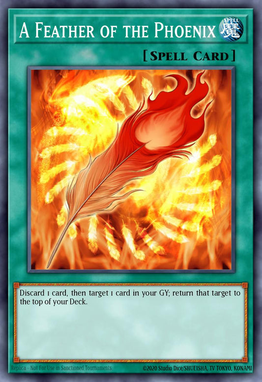 (280) YuGiOh TCG LCYW: Legendary Collection 3: Mega Pack Single: A Feather of the Phoenix  Secret Rare