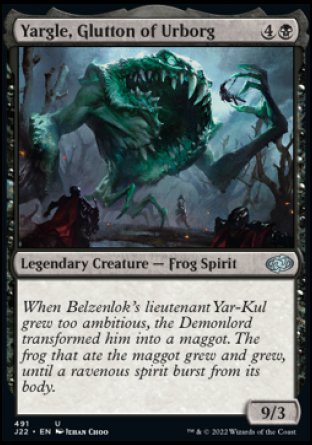 (491) Magic The Gathering Jumpstart 2022 Single: Yargle, Glutton of Urborg  Uncommon