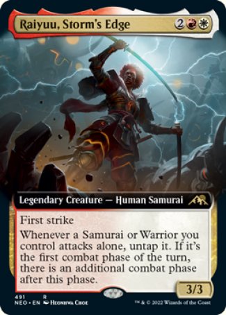 (491) Magic The Gathering Kamigawa: Neon Dynasty: Extras Single: Raiyuu, Storm's Edge (V.2)  Rare