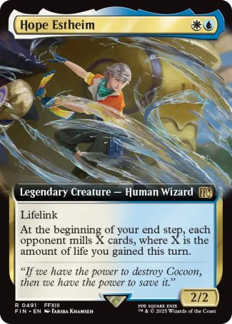 (491) Magic The Gathering Magic: The Gathering - FINAL FANTASY: Extras Single: Hope Estheim (V.2)  Rare