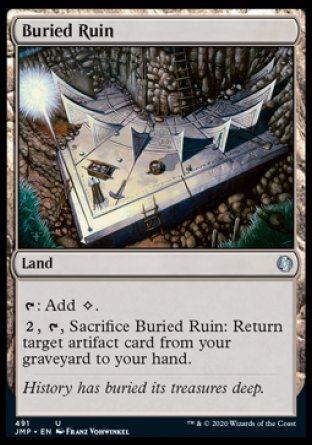 (491) Magic The Gathering Jumpstart Single: Buried Ruin  Uncommon