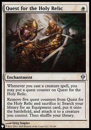 (033) Magic The Gathering The List Single: Quest for the Holy Relic  Uncommon
