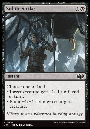 (491) Magic The Gathering Foundations Jumpstart Single: Subtle Strike  Common
