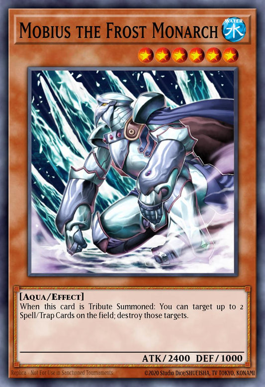 (142) YuGiOh TCG RA03: Quarter Century Bonanza Single: Mobius the Frost Monarch (V.1 - Platinum Secret Rare)  Platinum Secret Rare