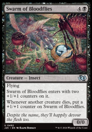 (492) Magic The Gathering Foundations Jumpstart Single: Swarm of Bloodflies  Uncommon