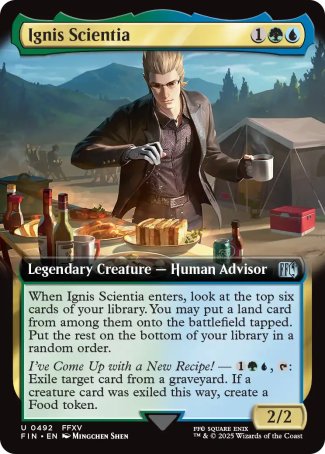 (492) Magic The Gathering Magic: The Gathering - FINAL FANTASY: Extras Single: Ignis Scientia Holo Uncommon