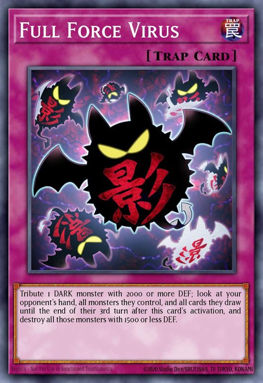 (267) YuGiOh TCG RA03: Quarter Century Bonanza Single: Full Force Virus (V.2 - Quarter Century Secret Rare)  Quarter Century Secret Rare