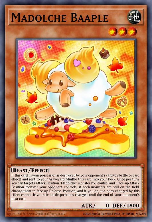 (049) YuGiOh TCG BPW2: Battle Pack 2: War of the Giants - Round 2 Single: Madolche Baaple  Super Rare
