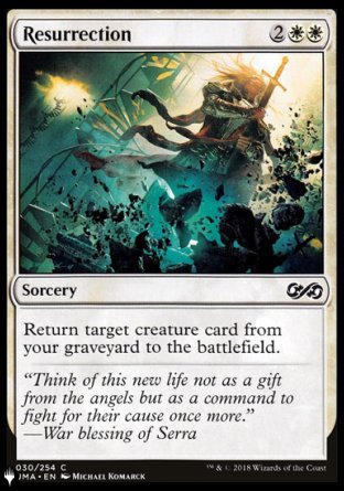 (030) Magic The Gathering The List Single: Resurrection  Common