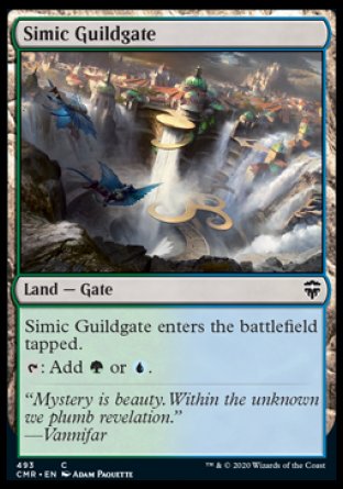 (493/361) Magic The Gathering Commander Legends: Extras Single: Simic Guildgate  Common