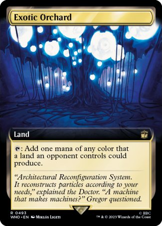 (493) Magic The Gathering Universes Beyond: Doctor Who: Extras Single: Exotic Orchard (V.1) Holo Rare