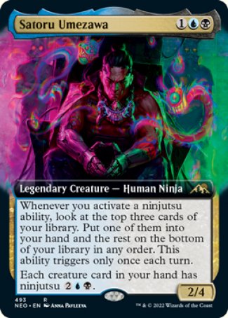 (493) Magic The Gathering Kamigawa: Neon Dynasty: Extras Single: Satoru Umezawa (V.2)  Rare