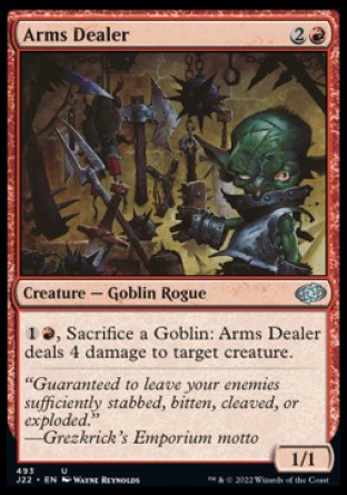 (493) Magic The Gathering Jumpstart 2022 Single: Arms Dealer  Uncommon