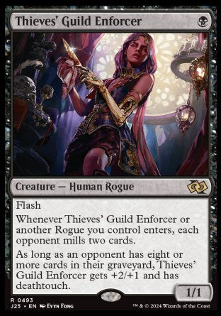 (493) Magic The Gathering Foundations Jumpstart Single: Thieves' Guild Enforcer  Rare