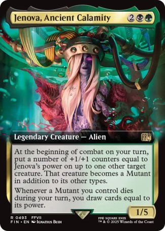 (493) Magic The Gathering Magic: The Gathering - FINAL FANTASY: Extras Single: Jenova, Ancient Calamity (V.2)  Rare