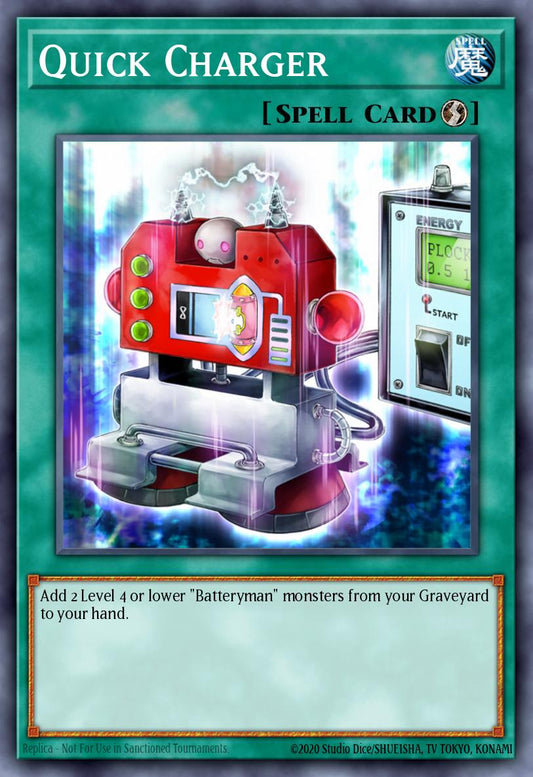 (055) YuGiOh TCG LODT: Light of Destruction Single: Quick Charger (V.2 - Common)  Common