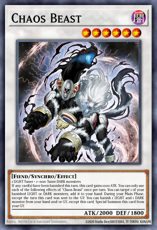 (318) YuGiOh TCG MP24: 25th Anniversary Tin: Dueling Mirrors Single: Chaos Beast  Common