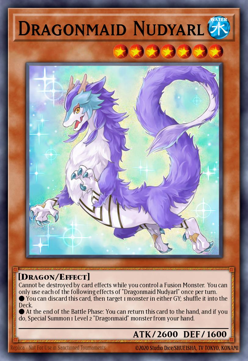 (057) YuGiOh TCG BLMM: Battles of Legend: Monster Mayhem Single: Dragonmaid Nudyarl  Ultra Rare
