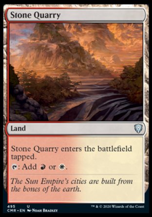(495/361) Magic The Gathering Commander Legends: Extras Single: Stone Quarry  Uncommon