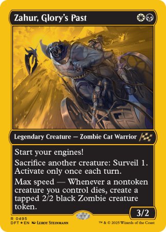 (495) Magic The Gathering Aetherdrift: First-Place Single: Zahur, Glory's Past  Rare