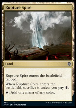 (495) Magic The Gathering Jumpstart Single: Rupture Spire  Common