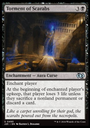 (495) Magic The Gathering Foundations Jumpstart Single: Torment of Scarabs  Uncommon