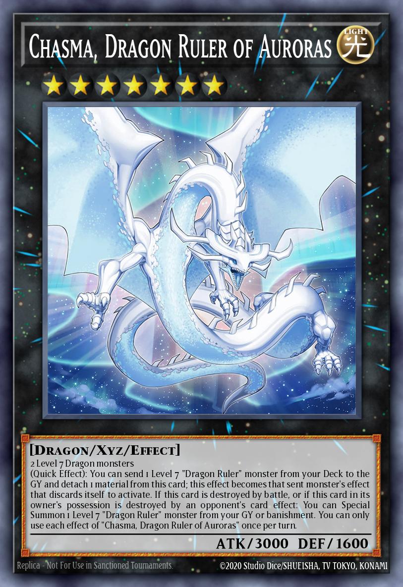 (047) YuGiOh TCG ALIN: Alliance Insight Single: Chasma, Dragon Ruler of Auroras (V.1 - Secret Rare)  Secret Rare