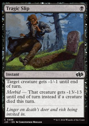 (496) Magic The Gathering Foundations Jumpstart Single: Tragic Slip  Common
