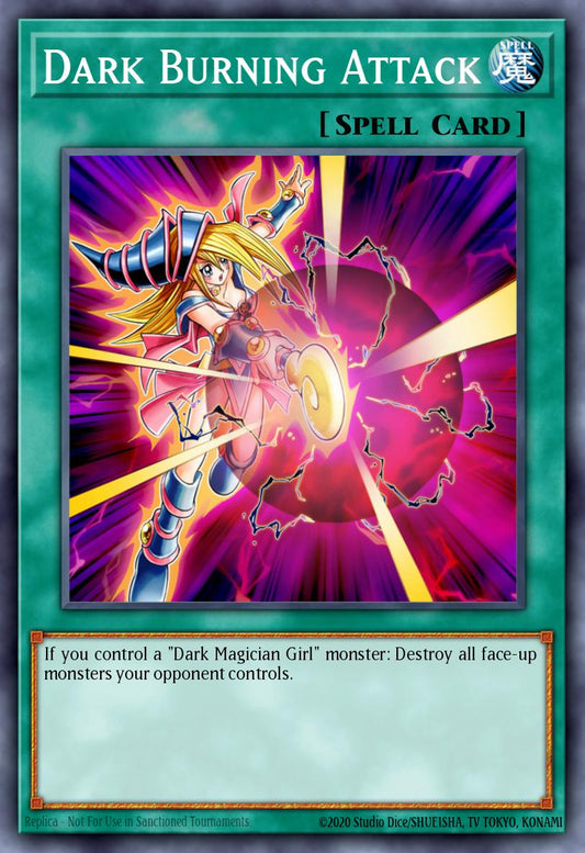 (245) YuGiOh TCG RA04: Quarter Century Stampede Single: Dark Burning Attack (V.1 - Platinum Secret Rare)  Platinum Secret Rare