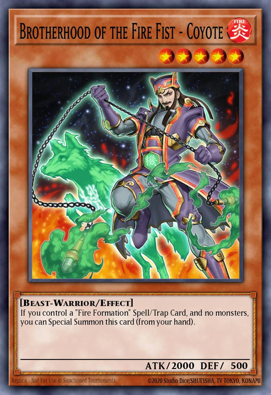 (054) YuGiOh TCG MP14: 2014 Mega-Tins Mega-Pack Single: Brotherhood of the Fire Fist - Coyote  Secret Rare