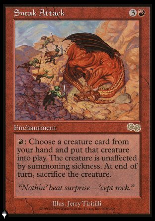 (218) Magic The Gathering The List Single: Sneak Attack  Rare