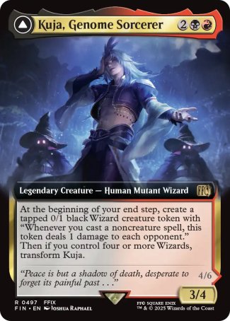 (497) Magic The Gathering Magic: The Gathering - FINAL FANTASY: Extras Single: Kuja, Genome Sorcerer // Trance Kuja, Fate Defied (V.2)  Rare