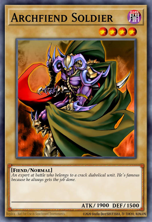 (EN057) YuGiOh TCG DCR: Dark Crisis Single: Archfiend Soldier (V.2 - Rare)  Rare